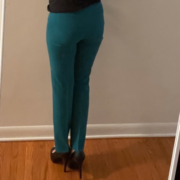 Le Chateau Teal green work pants - Picture 3 of 7